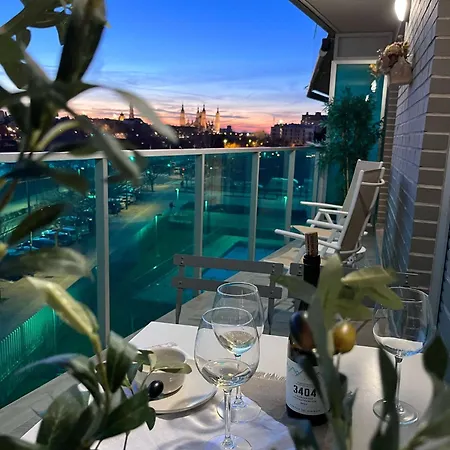 Apartament El Balcon Del Ebro By Alogest- Vistas, Piscina Y 2 Parking Saragossa